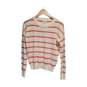 Thread‎ & Supply Coral Sailor Stripe Sweater Small